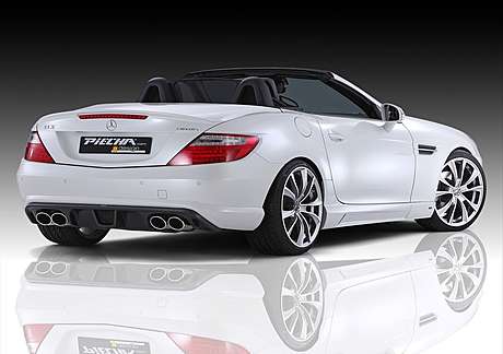 Накладка (диффузор) на задний бампер Piecha Design для Mercedes SLK R172 (оригинал, Германия)