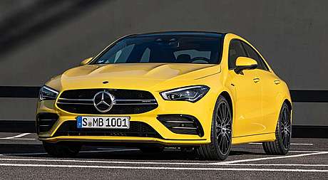 Накладки на передний бампер CLA35 AMG для Mercedes CLA C118 (оригинал, Германия)