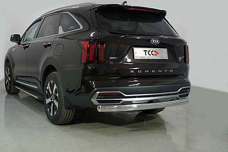 Защита задняя (овальная длинная) 75х42 мм KIASOR20-24 для KIA Sorento 2020-