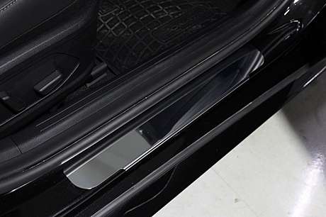Накладки на пороги (лист зеркальный) 4шт HYUNSON20-07 для Hyundai Sonata 2020-