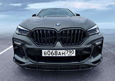 Губа переднего бампера Renegade для BMW X6 G06 2019-