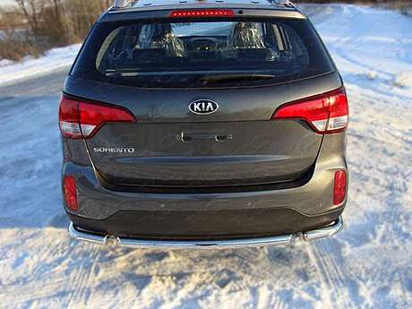 Защита задняя (центральная) 60,3 мм KIASOR12-08 для KIA Sorento 2012-2020