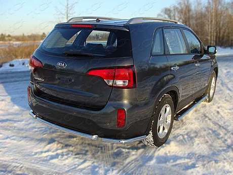 Защита задняя (уголки) 60,3 мм KIASOR12-09 для KIA Sorento 2012-2020