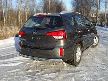 Защита задняя (овальная) 75х42 мм KIASOR12-14 для KIA Sorento 2012-2020