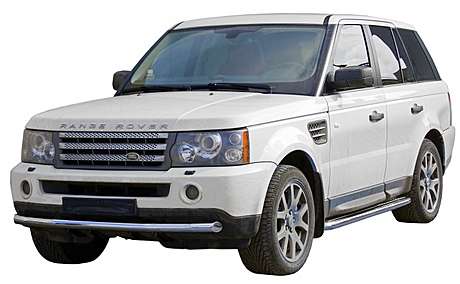 Защита переднего бампера труба диам.63мм, нержавейка, для авто Range Rover Sport 2005-2009