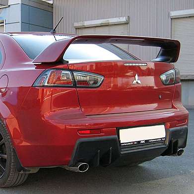 Спойлер в стиле EVO MV-Tuning для Mitsubishi Lancer X 2007-2016