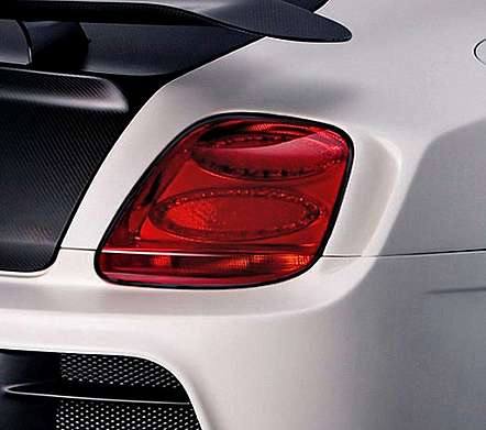 Накладки на задние фонари черные IDFR 1-BT601-02BK для Bentley Continental GT 2DR 2003-2012