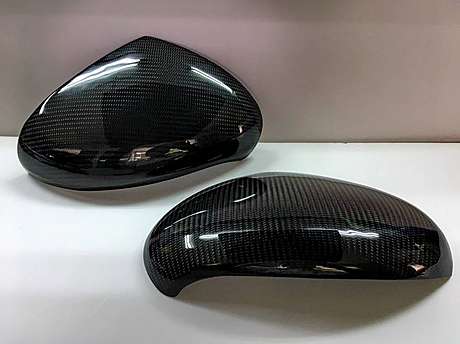 Накладки на зеркала карбон IDFR 1-BT601-05CN для Bentley Continental GT 2DR 2003-2012