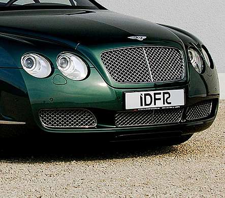 Решетки в передний бампер хромированные IDFR 1-BT601-06C для Bentley Continental GT 2DR 2003-2012