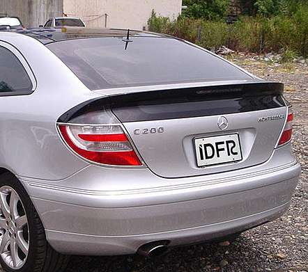 Накладки на задние фонари хромированные IDFR 1-MB105-02C для Mercedes-Benz W203 C Class Coupe 2001-2007