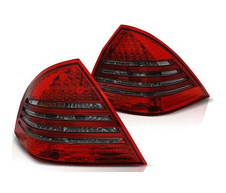 Задние фонари диодные красные с тонированными вставками для Mercedes-Benz W203 C-Class 2000-2007