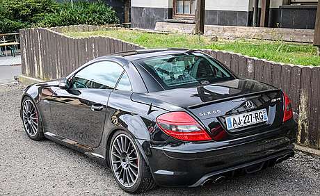 Спойлер на крышку багажника карбоновый AMG Style для Mercedes SLK-Class R171 2004-2011