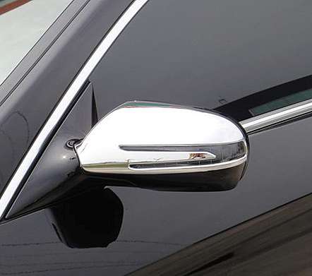 Накладки на зеркала хромированные IDFR 1-MB662-03C для Mercedes-Benz SL-Class R230 2008-2011
