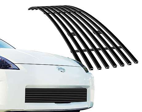 Решетка в передний бампер черная Onegrille N19-J51456N для Nissan 350Z 3.5L V6 2003-2005