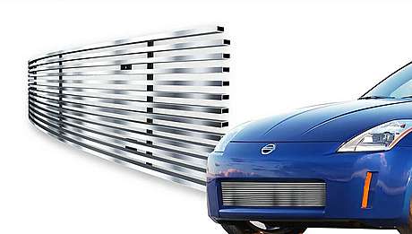 Решетка в передний бампер черная Onegrille N65414C для Nissan 350Z 3.5L V6 2006-2008