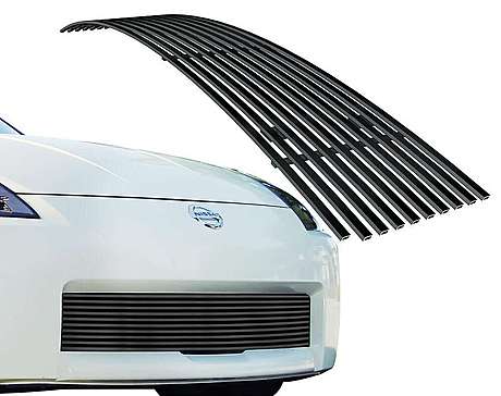 Решетка в передний бампер черная Onegrille N65414J для Nissan 350Z 3.5L V6 2006-2008