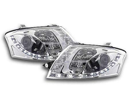 Передние фары диодные хромированные для Audi TT 1998-2006