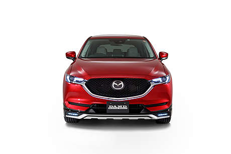 Юбка переднего бампера под покраску DAMD для Mazda CX-5 2017-2021