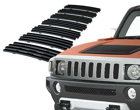 Решетки радиатора черные Onegrille C66458J для Hummer H3 2006-2010 