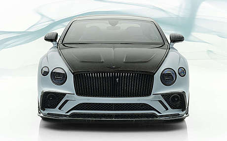 Передний бампер с карбоновыми элементами и LED-оптикой Mansory 3S3 802 082 для Bentley Continental GT III (оригинал, Германия)