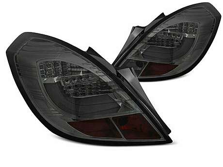 Задние фонари диодные темные для Opel Corsa D 3DR 2006-2014