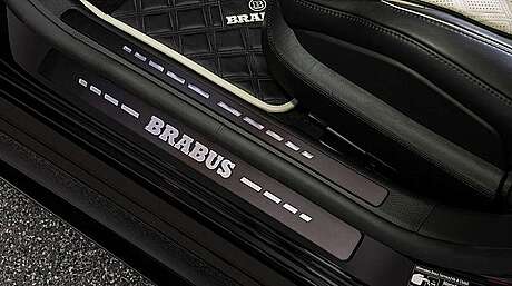 Накладки на пороги (с подсветкой) Brabus 223-350-00-RGB-B для Mercedes S W223 (оригинал, Германия)
