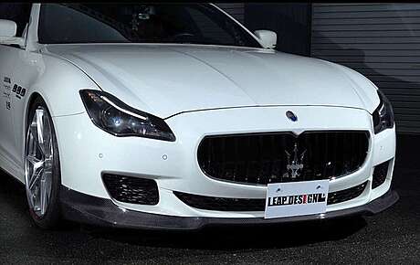 Накладки на передний бампер (карбон) Leap Design для Maserati Quattroporte 2013+ (оригинал, Япония)