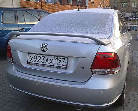 Спойлер высокий VW Polo Sedan 2010-2019