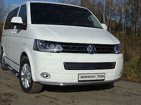 Защита передняя нижняя 42,4 мм VWMULT13-01 для Volkswagen Multivan (T5) 2010-2015