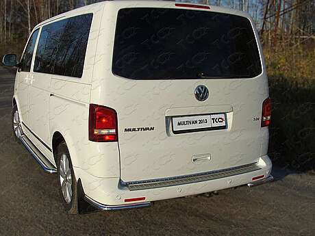 Защита задняя (уголки) 42,4 мм VWMULT13-14 для Volkswagen Multivan (T5) 2010-2015