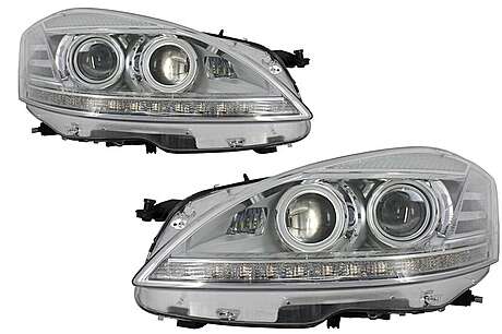 Передние фары Facelift Look Mercedes-Mercedes S-Class W221 2005-2009