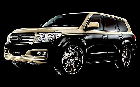 Накладка на передний бампер Damd Goldman для Toyota Land Cruiser 200 (до 03.2012 г.в.) (оригинал, Япония)