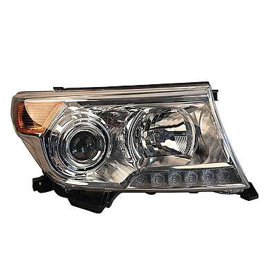 Передние фары диодные хромированные Restyle Style для Toyota Land Cruiser LC200 2008-2015