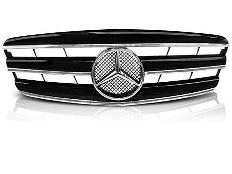 Решетка радиатора CL-Style Black Chrome Mercedes-Benz W221 S-Class 2005-2009