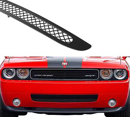 Решетка в передний бампер черная APS N19-H80667D для Dodge Challenger 2009-2010